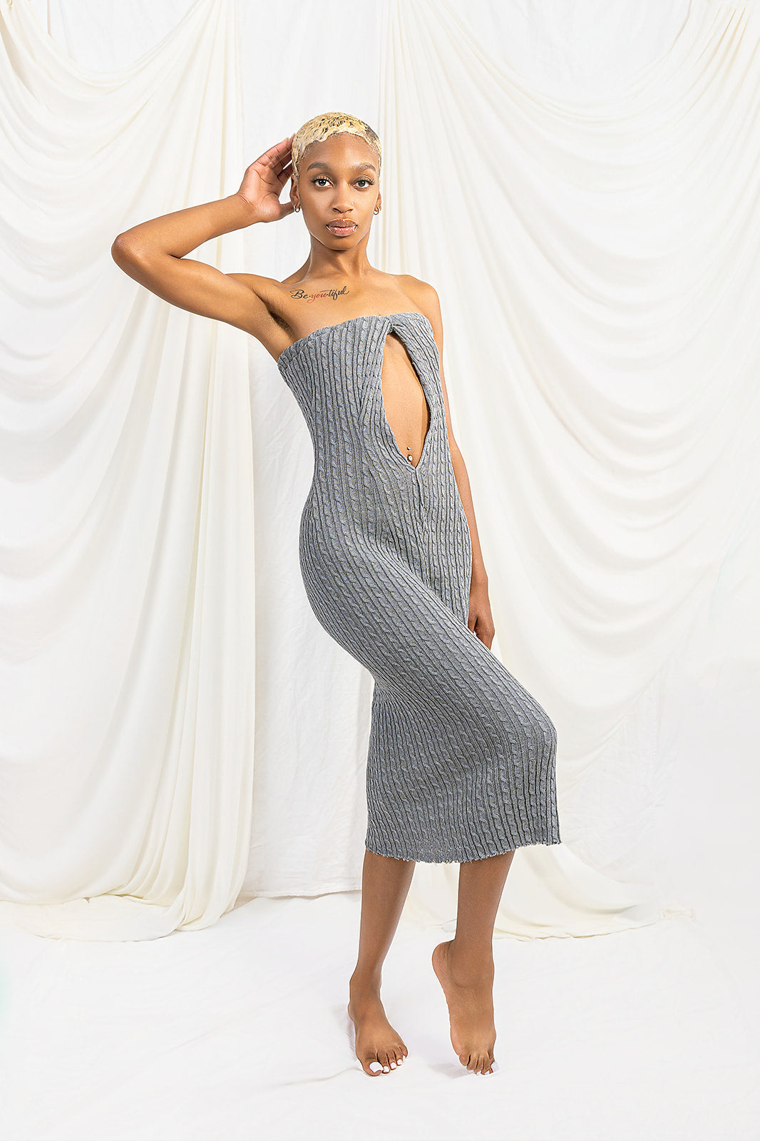 knitted tube dress