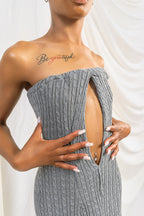 knitted tube dress